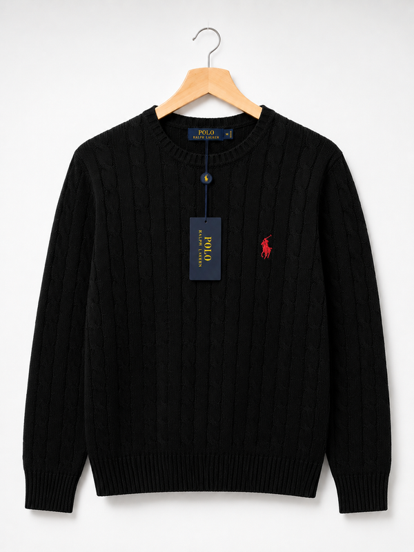 Suéter Negro Mujer - Polo