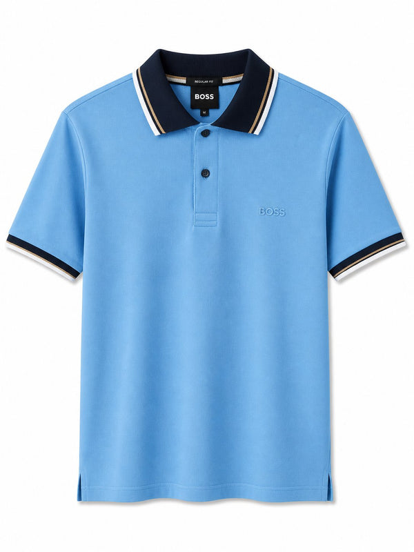 Polera Hugo Boss Pike Celeste 1 - Hugo Boss