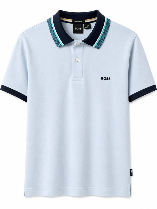 Polera Hugo Boss Pike Celeste 2 - Hugo Boss