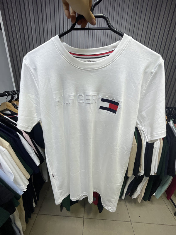 Polera Tommy Blanca Basica - Tommy Hilfiger