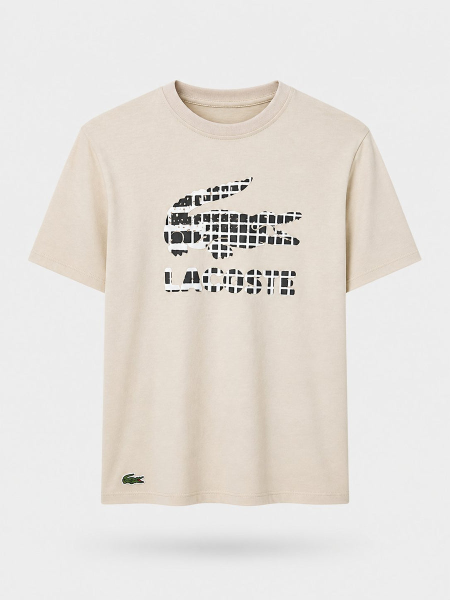 Polera Lacoste Camel Logo Colores 3 - Lacoste