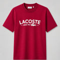 Polera Lacoste Burdeo Logo Blanco - Lacoste