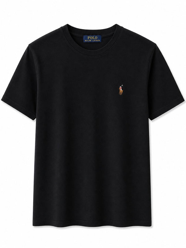 Polera Negra Basica 2 - Polo