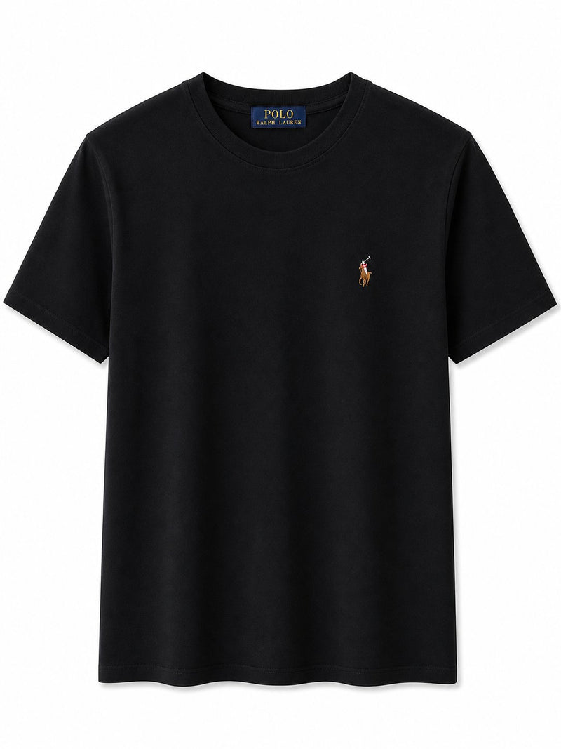 Polera Negra Básica - Polo