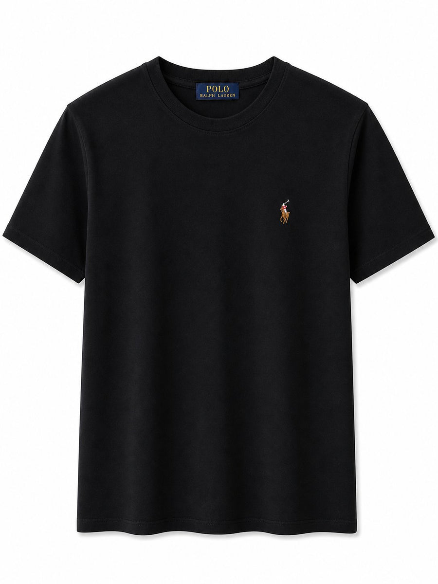 Polera Negra Basica 2 - Polo