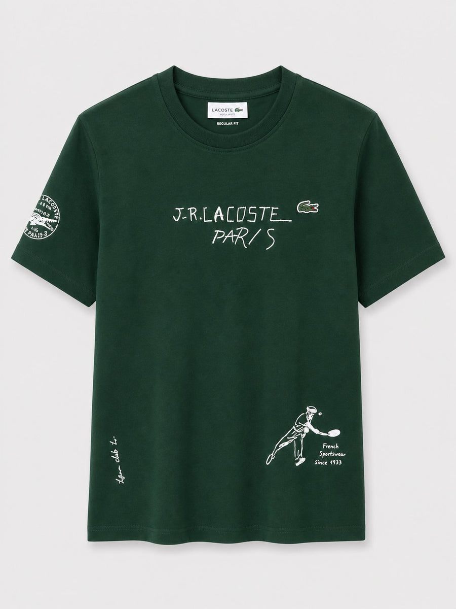 Polera Lacoste Verde Logos Blancos - Lacoste
