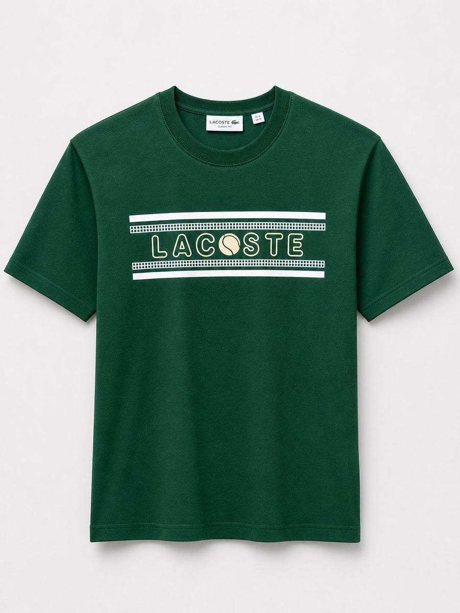 Poleras Lacoste Verde Logo Blanco 1 - Lacoste