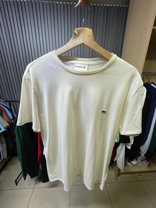 Polera Lacoste Blanca Basica 3 - Lacoste