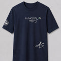 Polera Lacoste Azul Logos Blanco - Lacoste