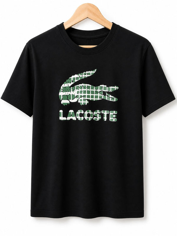 Polera Lacoste Negra Logo Colores 3 - Lacoste