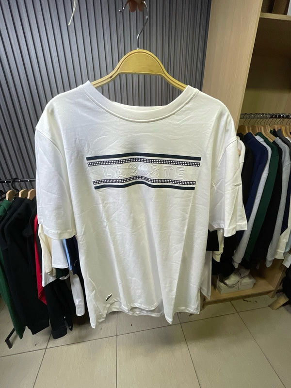 Polera Lacoste Blanca Logo Azul 2 - Lacoste