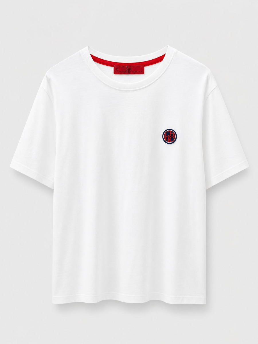 Polera Ch Blanca Basica 1 - Carolina Herrera