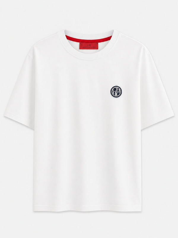 Polera Ch Blanca Basica 2 - Carolina Herrera