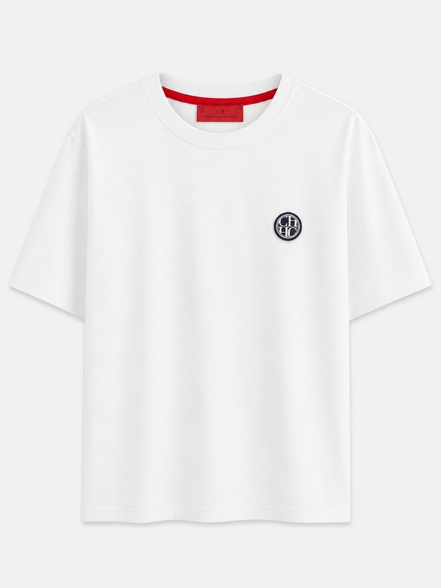Polera Ch Blanca Basica 2 - Carolina Herrera