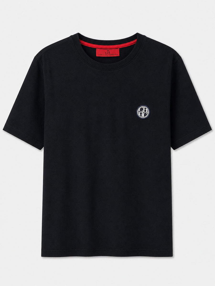 Polera Ch Azul Basica - Carolina Herrera