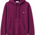 Poleron Burdeo Capucha Logo Color - Lacoste
