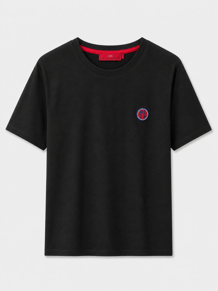 Polera Ch Negra Basica 2 - Carolina Herrera