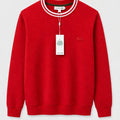 Poleron Lacoste Rojo Cuello Tejido - Lacoste