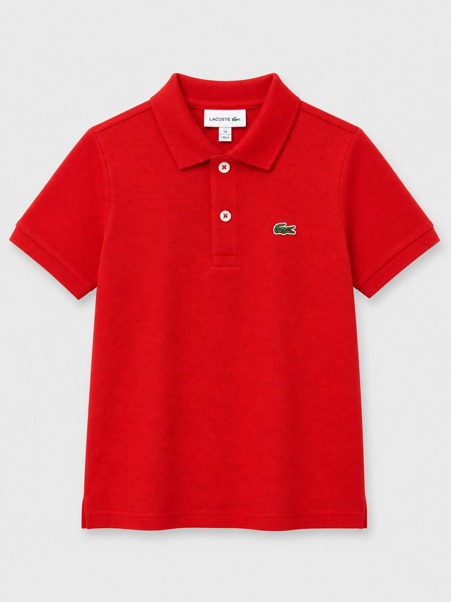 Polera Lacoste Pike Naranja Niño - Lacoste