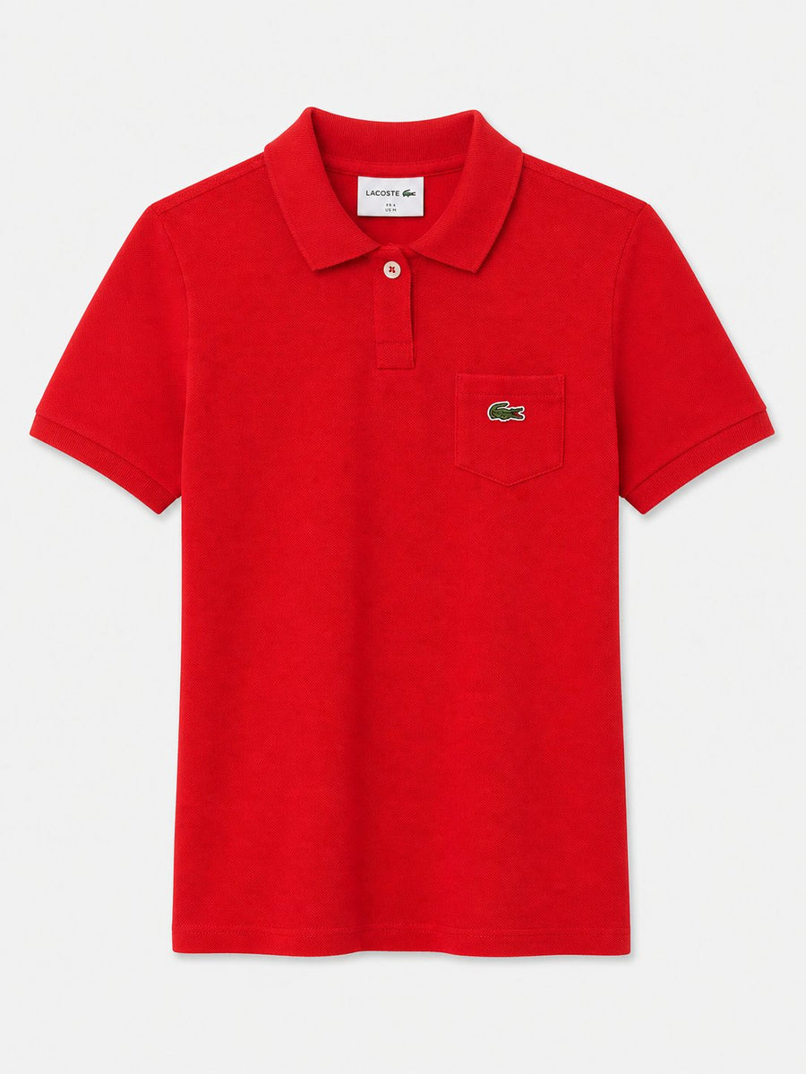 Polera Lacoste Pike Naranja Niña - Lacoste
