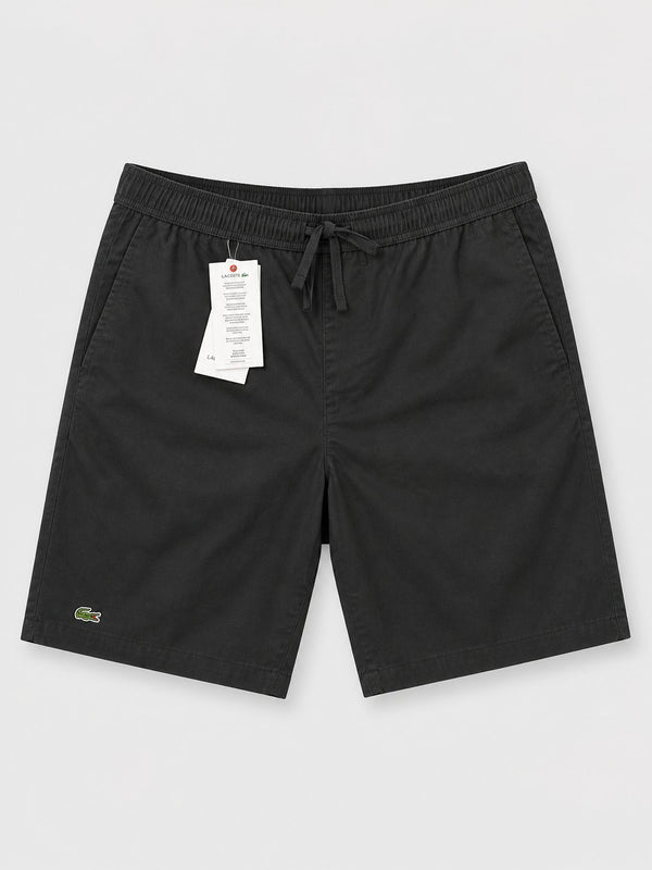Bermuda Lacoste Negra Tela 1 - Lacoste