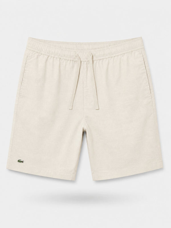 Bermuda Lacoste Crema Tela - Lacoste