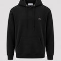 Poleron Negro Capucha Logo Negro - Lacoste