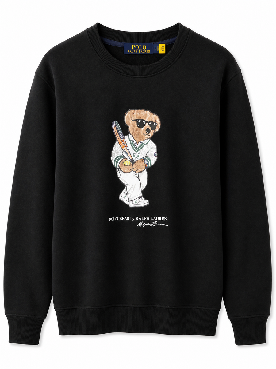 Poleron Polo Negro Bear - Polo Ralph Lauren