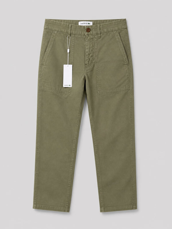 Pantalon Lacoste Verde Tela - Lacoste