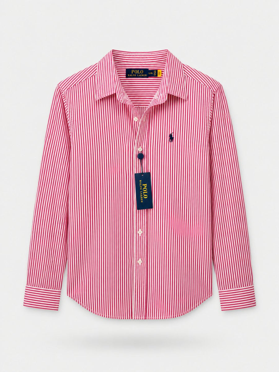 Camisa Polo Rallas Fucsia Mujer - Polo