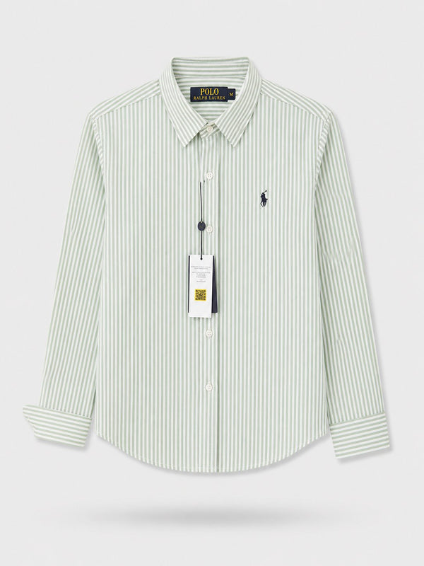 Camisa Polo Ralla Verdes Mujer - Polo