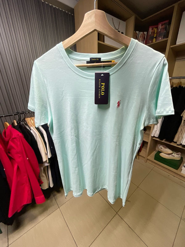 Polera Polo Verde Agua Basica Mujer - Polo