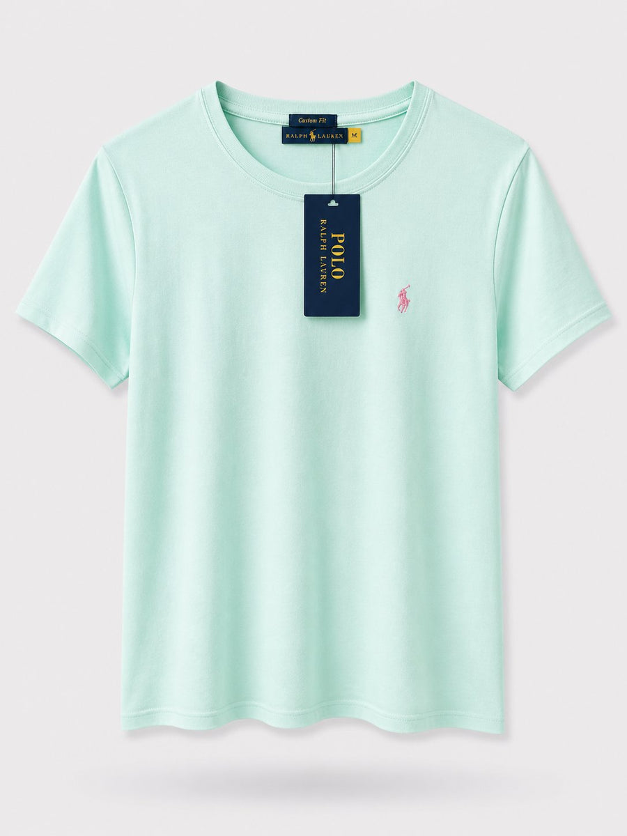 Polera Polo Negra Basica Mujer - Polo