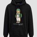Poleron Negro Bear Capucha - Polo