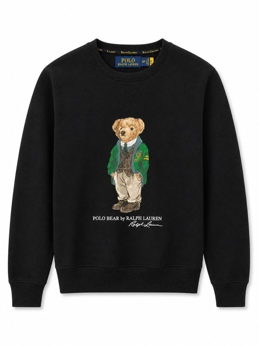 Poleron Negro Bear 2 - Polo