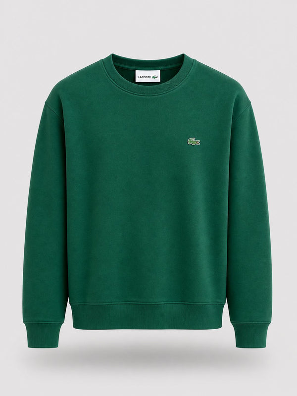 Poleron Verde Logo Verde 1 - Lacoste