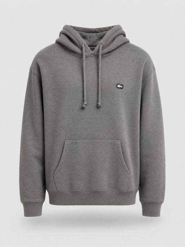 Poleron Gris Logo Blanco - Lacoste