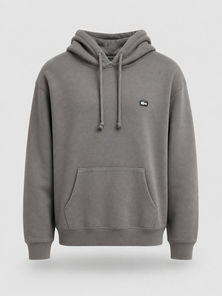 Poleron Gris Logo Blanco - Lacoste