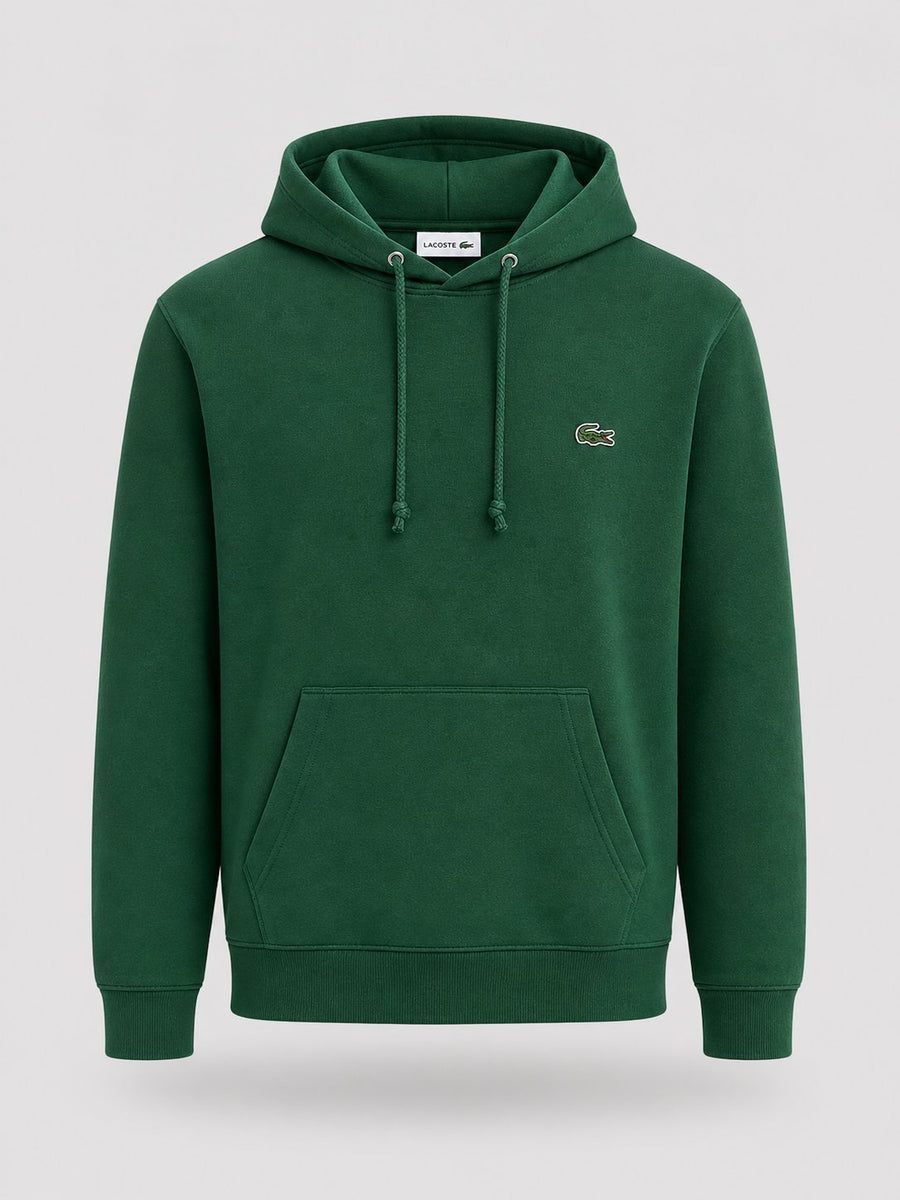 Poleron Verde Logo Verde 2 - Lacoste