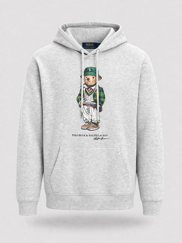 Poleron Bear Gris Capucha - Polo