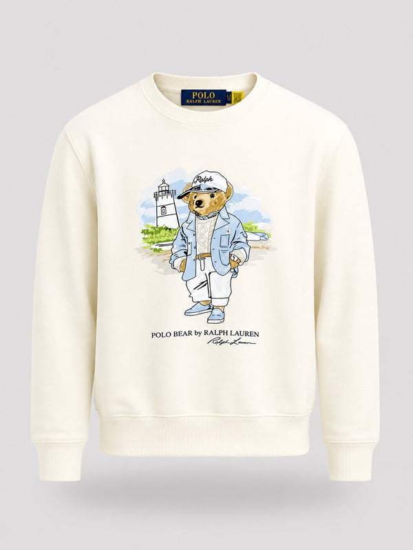 Poleron Bear Blanco - Polo