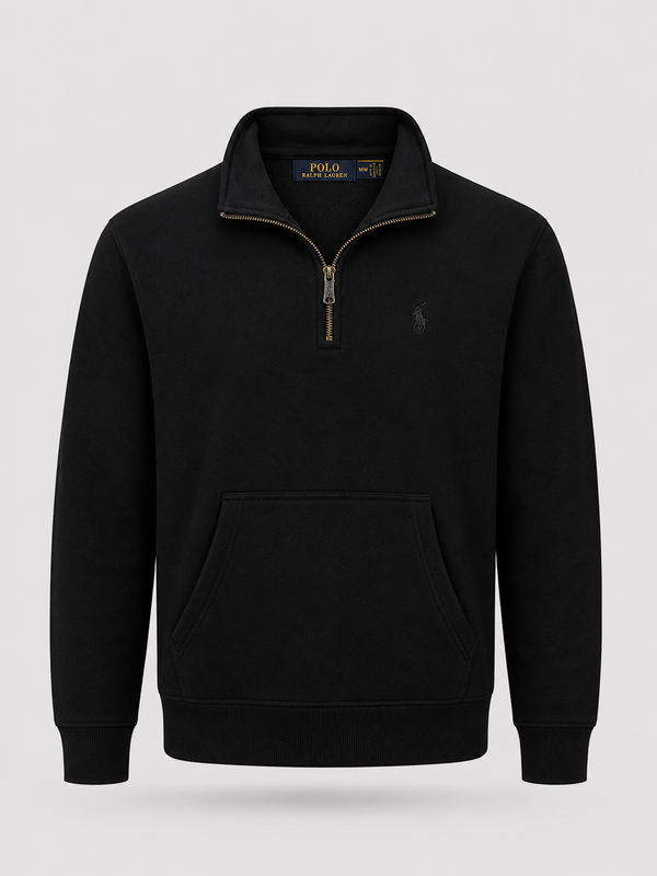 Poleron Polo Zip 1/4 Negro - Polo Ralph Lauren