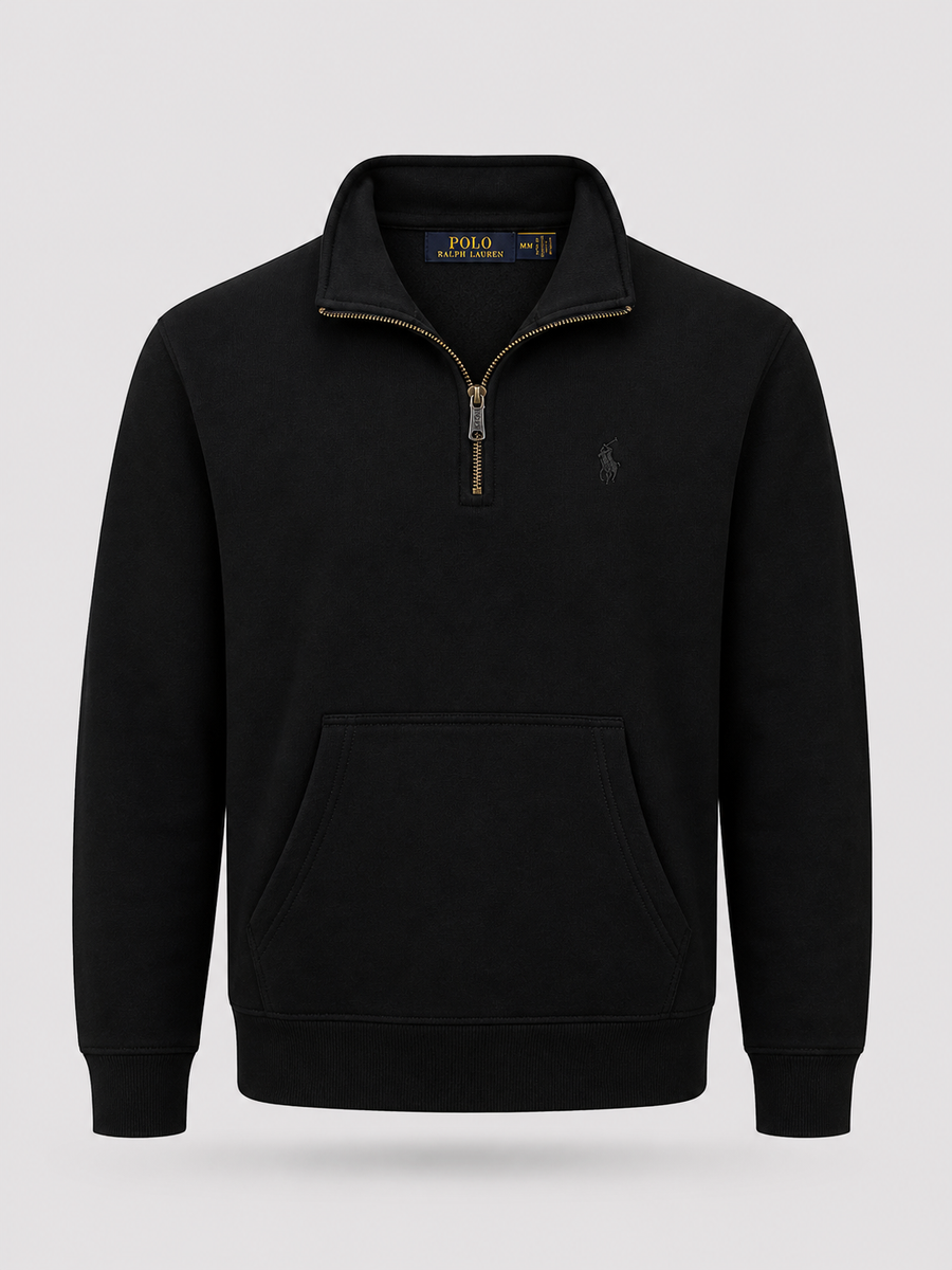Polerón Polo Ralph Lauren Zip 1/4 Negro