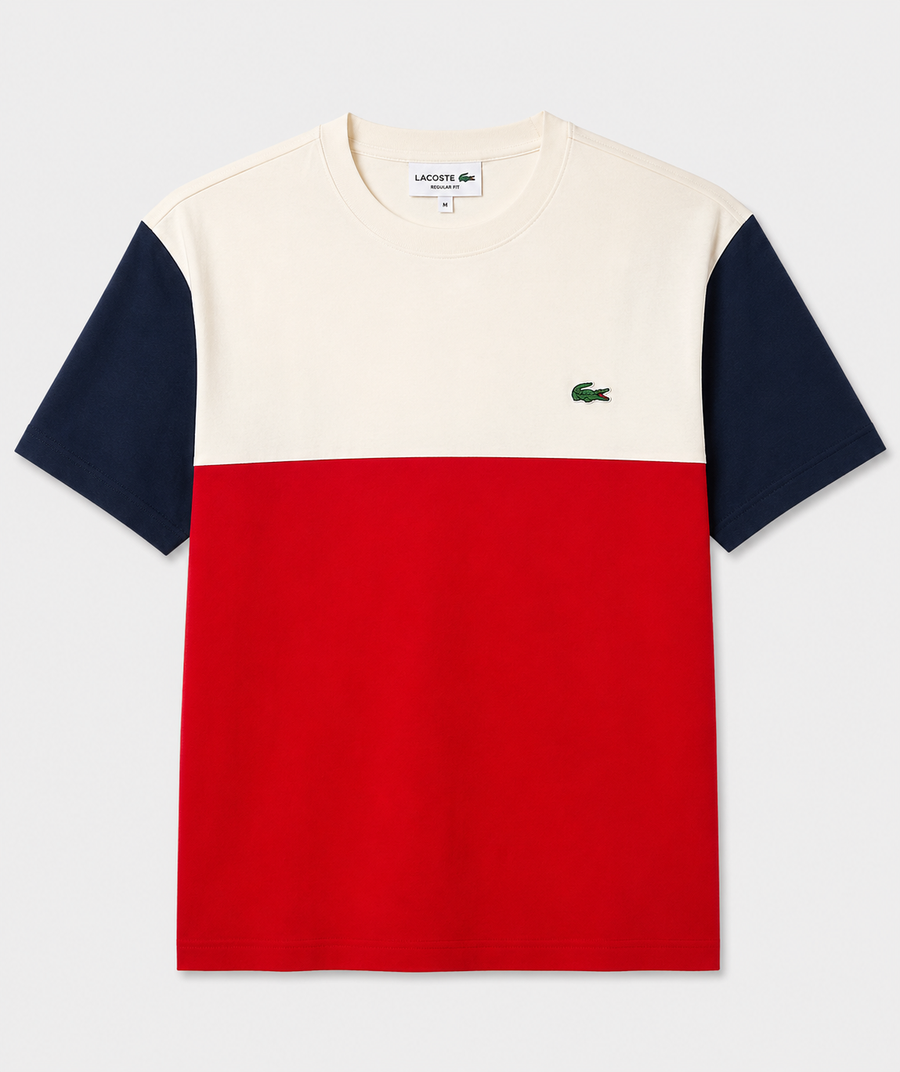 Polera Block Roja - Lacoste