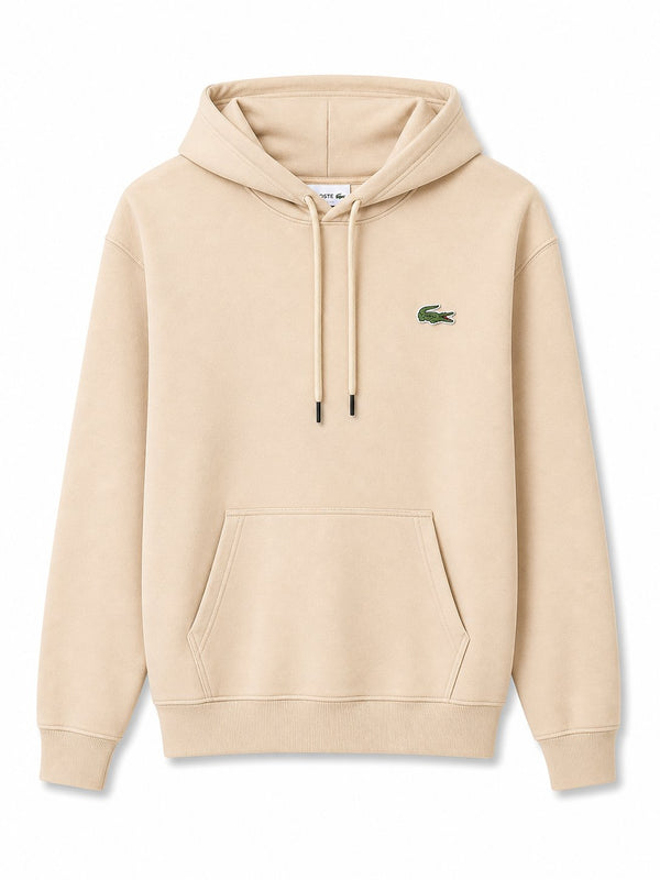 Poleron Beige Capucha - Lacoste