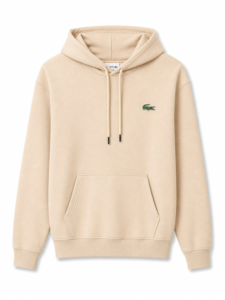 Poleron Beige Capucha - Lacoste
