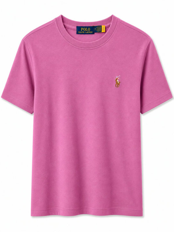 Polera Rosada Basica Logo Color - Polo