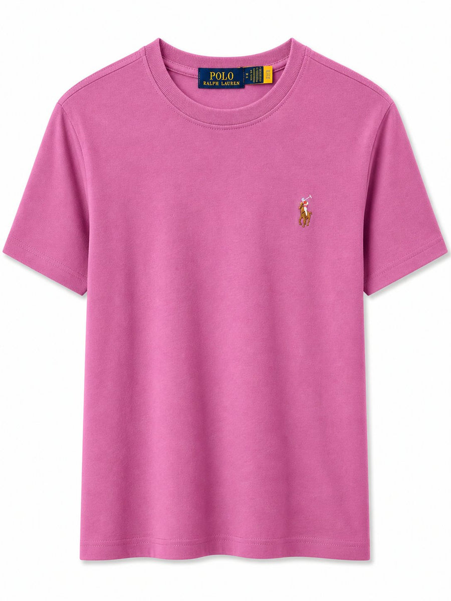 Polera Rosada Basica Logo Color - Polo