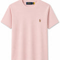 Polera Rosa Claro Basica Logo Color - Polo