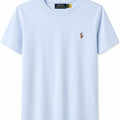 Polera Celeste Basica Logo Color - Polo